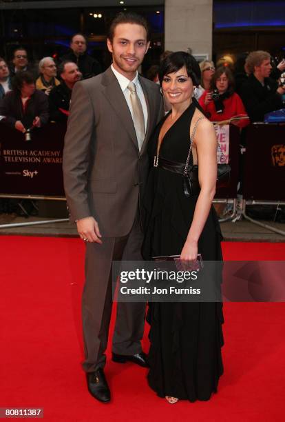 Matt Di Angelo and Flavia Cacace attend the British Academy Television Awards 2008 held at The Palladium Theatre on April 20, 2008 in London, England.