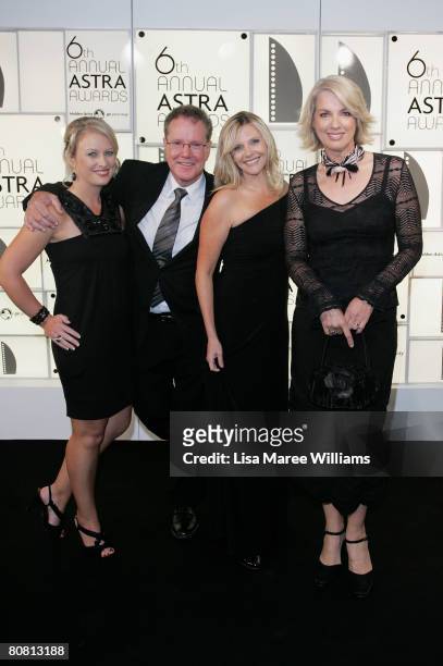 Sky presenters Celina Edmonds, Terry Willesee, Georgia Hawkins and Helen Dalley arrive for the 6th Annual ASTRA Awards at the Hordern Pavillion on...