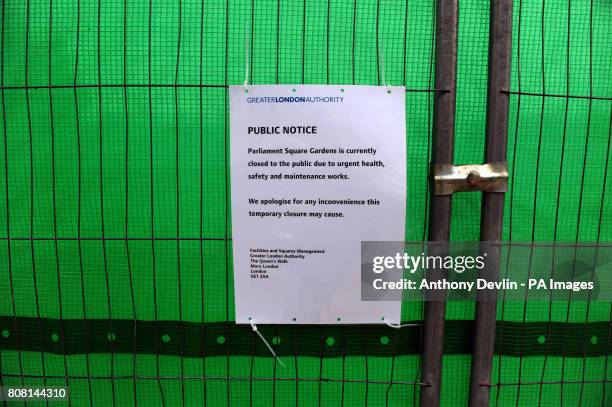 Evited Sign 129 Parliament Square Gardens Stock Photos, High-Res Pictures, and ...