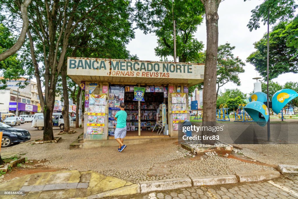 Trabalhando no tema de negócios do Brasil