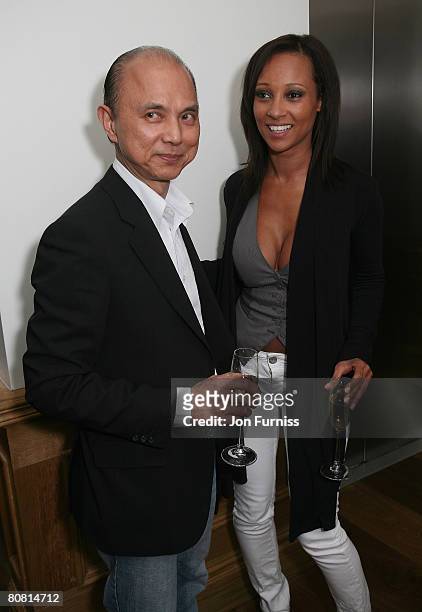 Jimmy Choo and Lisa Maffia attends the Made of Honour celebrity screening held at the Soho Hotel on April 21, 2008 in London, England.