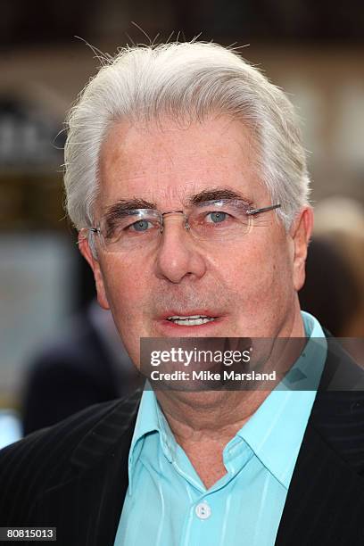 Max Clifford arrives at the UK Premiere of Three And Out at the Odeon Leicester Square on April 21, 2008 in London.