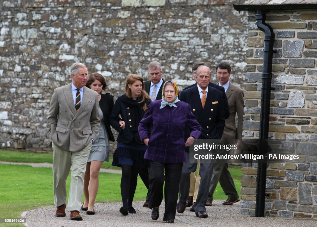 Royal family on holiday