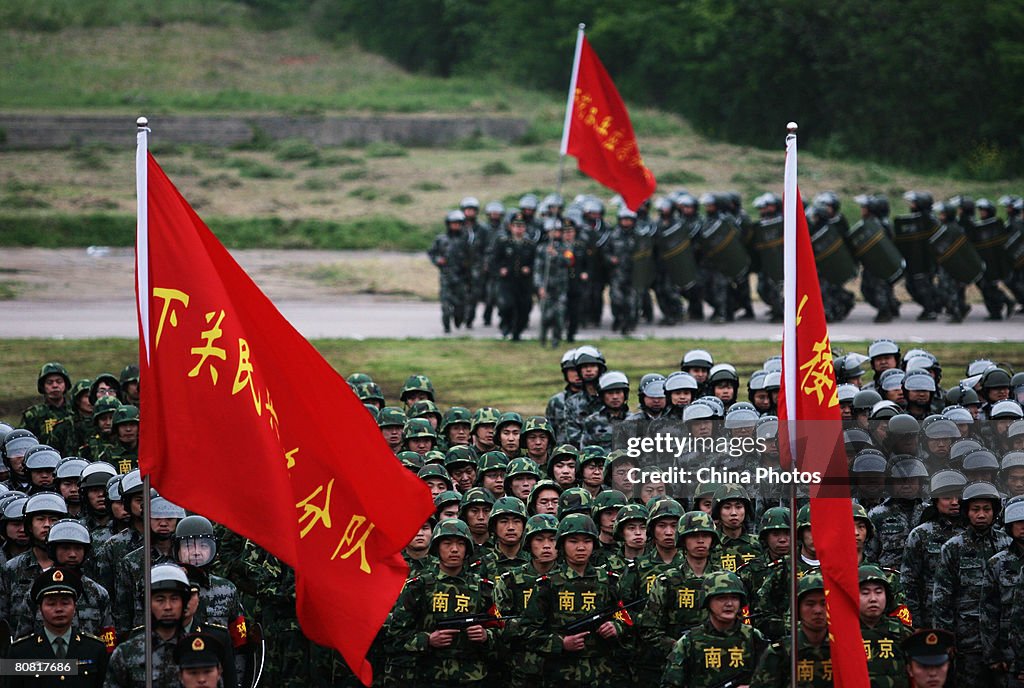 Anti-Terror Militia Emergency Drill Held In Nanjing
