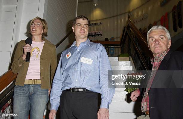 Susan Miller, Jim O'Donnell, CEO American Eagle Outfitters and Rob Waldrop, CEO Jumpstart