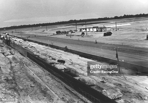 Harold Brasington oversaw the building of the 1.25-mile paved Darlington Raceway in 1950. It became NASCAR's first asphalt superspeedway.