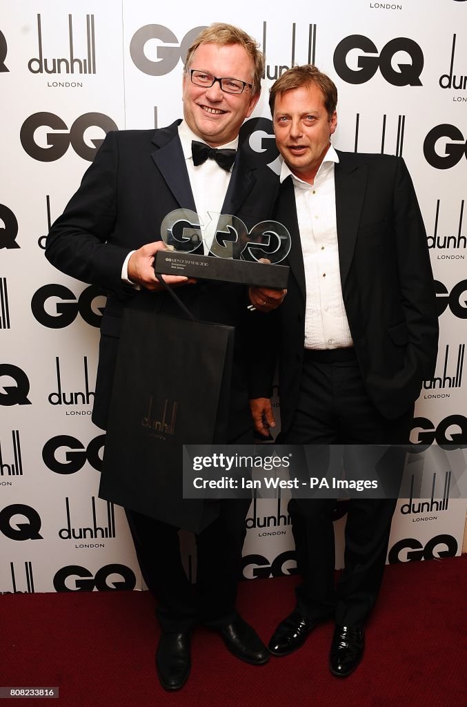 GQ Men Of The Year Awards 2010 - Press Room - London