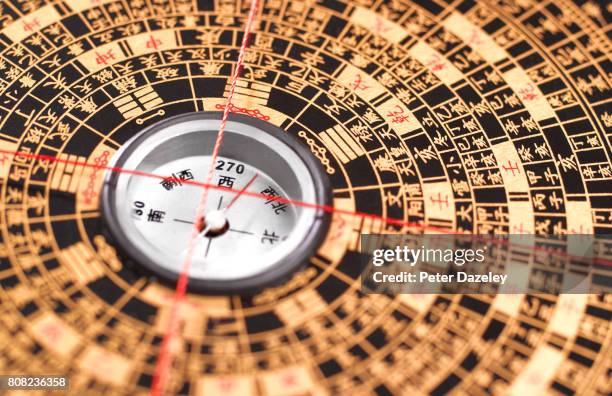 feng shui compass - feng shui stock pictures, royalty-free photos & images