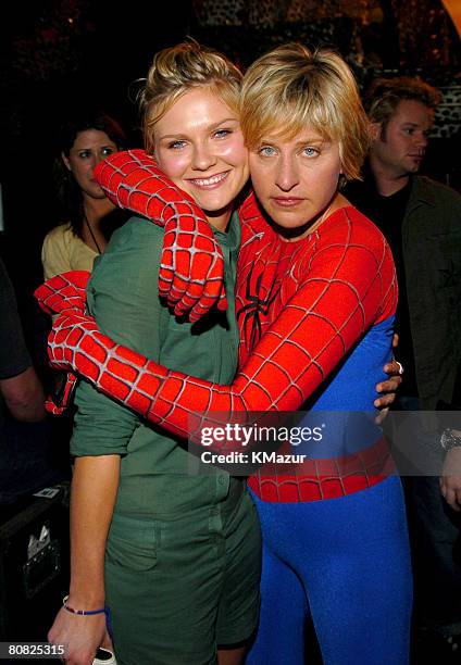 Kirsten Dunst and Ellen Degeneres