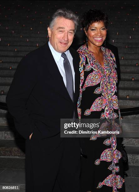 Actor Robert De Niro and Grace Hightower attend the 7th Annual Tribeca Film Festival Vanity Fair Party at the State Supreme Courthouse on April 22,...