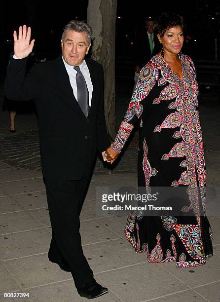 Actor Robert De Niro and wife Grace Hightower attend the Vanity Fair magazine party to celebrate the 2008 Tribeca Film Festival on April 22 2008 in...
