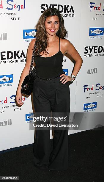 Actress Jamie-Lynn Sigler attends the Svedka Vodka & Heal The Bay event at Fred Segal Fun on April 22, 2008 in Santa Monica, California.