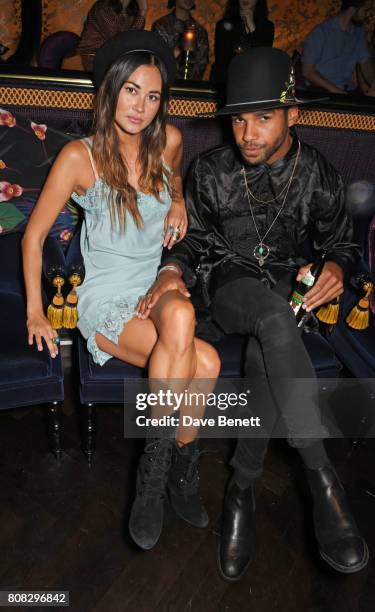 Ana Tanaka and Lucien Laviscount attend the Rockins party to celebrate the Rockins Selfridges Pop-Up Shop at Park Chinois, supported by Ciroc, on...