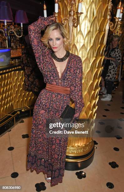 Sienna Guillory attends the Rockins party to celebrate the Rockins Selfridges Pop-Up Shop at Park Chinois, supported by Ciroc, on July 4, 2017 in...