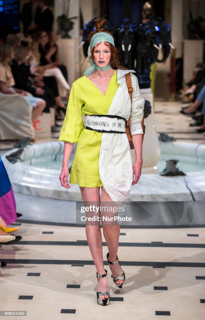 Anja Gockel at Mercedes-Benz Berlin Fashion Week Spring/Summer 2018