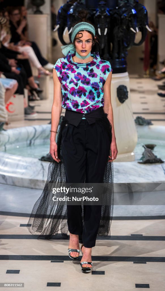 Anja Gockel at Mercedes-Benz Berlin Fashion Week Spring/Summer 2018