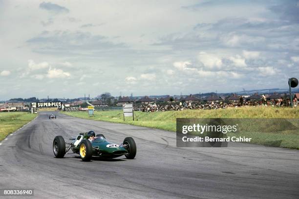 Jim Clark, Lotus 25 Coventry Climax, Grand Prix of Great Britain, Aintree, 21 July 1962.