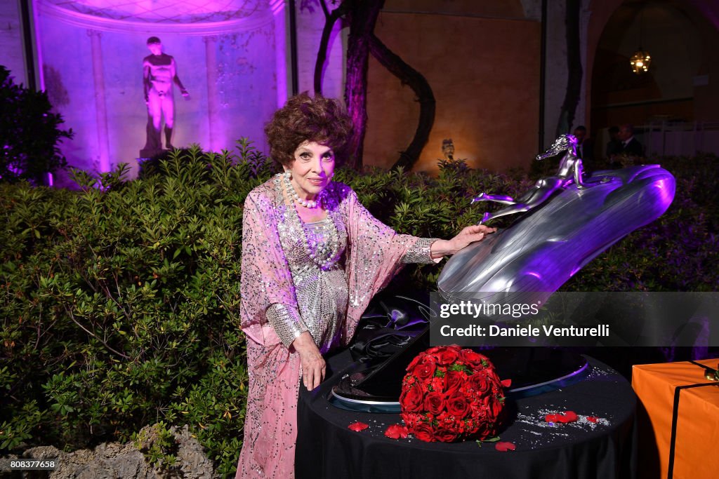 Actress Gina Lollobrigida attends Gina Lollobrigida Birthday… News