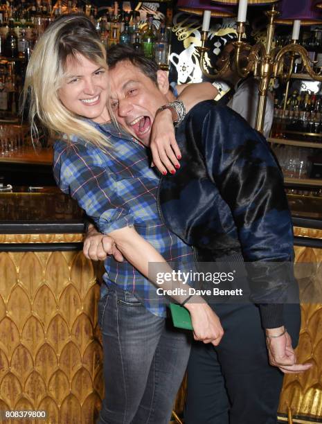 Alison Mosshart and Jamie Hince attend the Rockins party to celebrate the Rockins Selfridges Pop-Up Shop at Park Chinois, supported by Ciroc, on July...