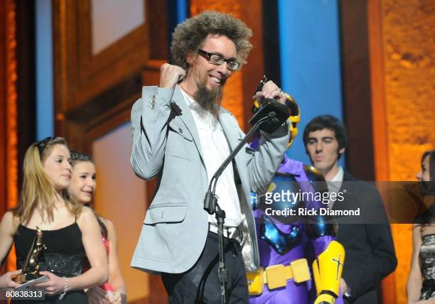 David Crowder onstage during the Pre-Telecast at the 39th Annual GMA Dove Awards held at the Grand Ole Opry House on April 23, 2008 in Nashville,...