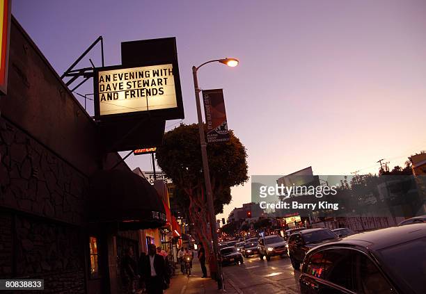 Dave Stewart and Friends Marquee on Sunset Strip