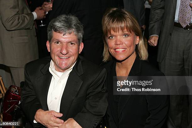 Television personalities Matt and Amy Roloff attend the Discovery Upfront Presentation NY - Talent Images at the Frederick P. Rose Hall on April 23,...