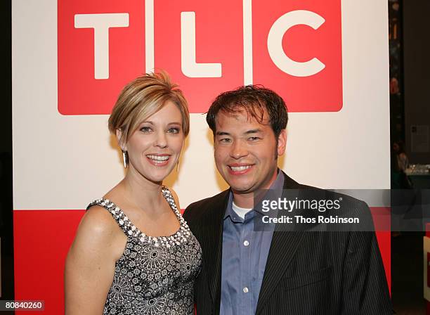 Television personalities John and Kate Gosselin attend the Discovery Upfront Presentation NY - Talent Images at the Frederick P. Rose Hall on April...