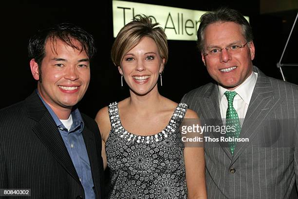 Television personalities John and Kate Gosselin and President & CEO of Discovery Communications David Zaslav attend the Discovery Upfront...
