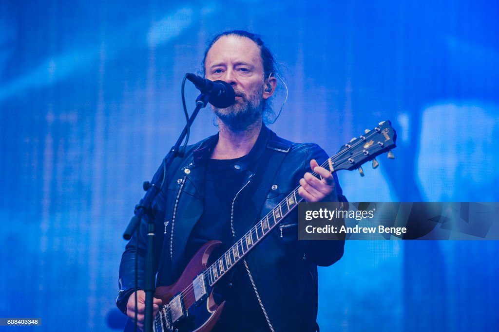 Radiohead Perform At Emirates Old Trafford