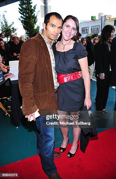 Performer DiegoDiego and guest arrive at the world premiere of the movie "Polanski Unauthorized", held at the Westwood Majestic Crest Theater on...