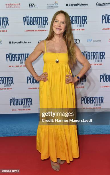 Actress Doreen Dietel during the ''Das Pubertier'' premiere at Mathaeser Filmpalast on July 4, 2017 in Munich, Germany.