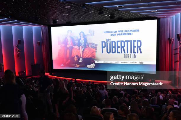 General view during the ''Das Pubertier'' premiere at Mathaeser Filmpalast on July 4, 2017 in Munich, Germany.