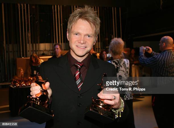 Steven Curtis Chapman backstage at the 39th Annual GMA Dove Awards held at the Grand Ole Opry House on April 23, 2008 in Nashville, Tennessee.