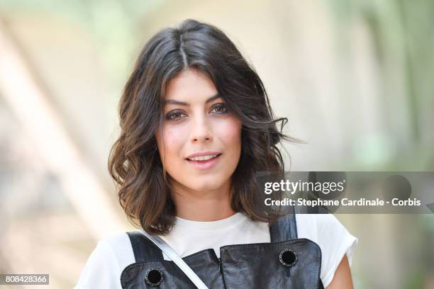 Actress Alessandra Mastronardi attends the Chanel Haute Couture Fall/Winter 2017-2018 show as part of Haute Couture Paris Fashion Week on July 4,...