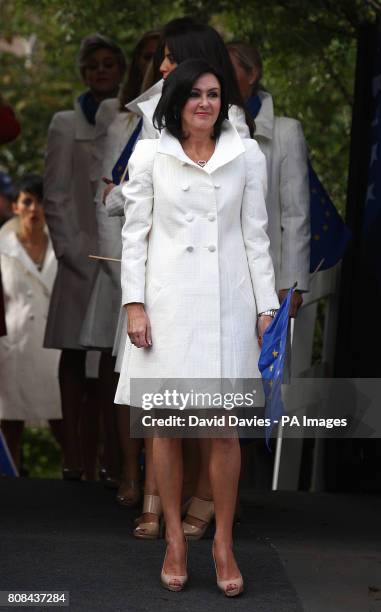 Gaynor Montgomerie, wife of Europe Captain Colin Montgomerie