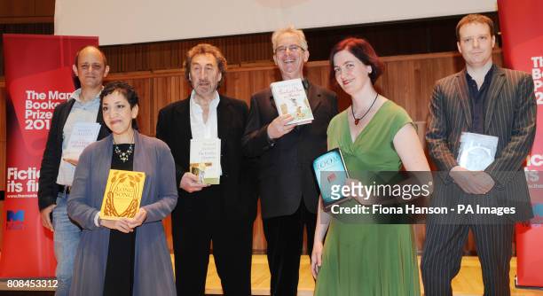 The six authors shortlisted for the Man Booker 2010 literary prize gather at the Royal Festival Hall, London this evening. Damon Galgut for In A...