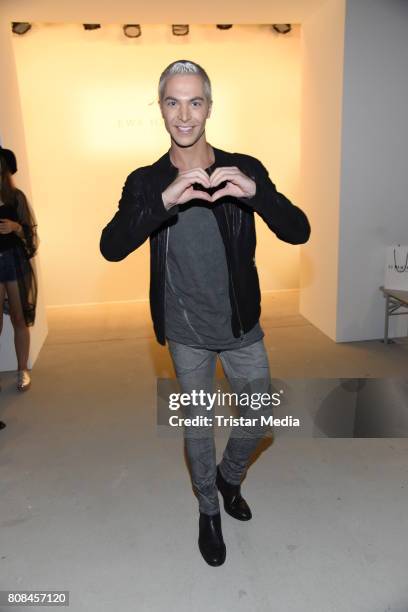 Julian David attends the Ewa Herzog show during the Mercedes-Benz Fashion Week Berlin Spring/Summer 2018 at Kaufhaus Jandorf on July 4, 2017 in...