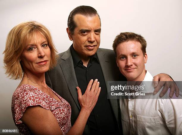 Actress Christine Lahti, actor Chazz Palminteri and actor Tom Guiry of the film "Yonkers Joe" pose for a portrait at the Amex Insider's Center during...