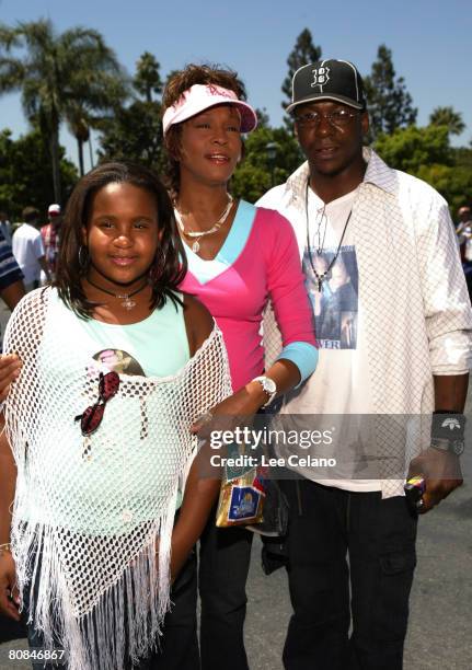 Whitney Houston, Bobby Brown and their daughter Bobbi Kristina