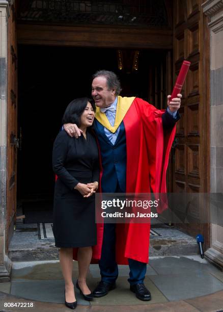 Film Director Oliver Stone Receives A Honorary Degree From Edinburgh University July 4, 2017 in Edinburgh, Scotland.