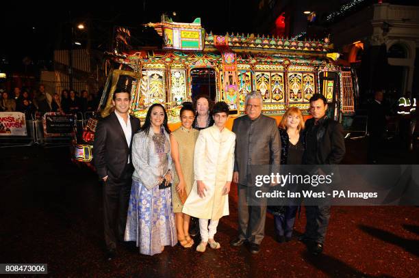 Jimi Mistry Ila Arun, Zita Sattar, Linda Bassett,Aquib Khan, Om Puri,Lesley Nichol and Emil Marwa arrive for the premiere of West Is West at the Vue...