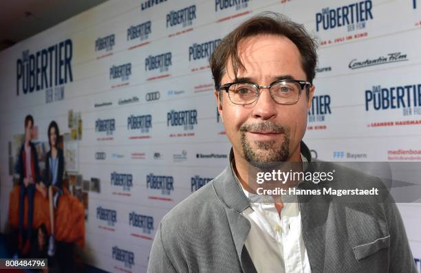 Actor Jan Josef Liefers during the ''Das Pubertier'' premiere at Mathaeser Filmpalast on July 4, 2017 in Munich, Germany.