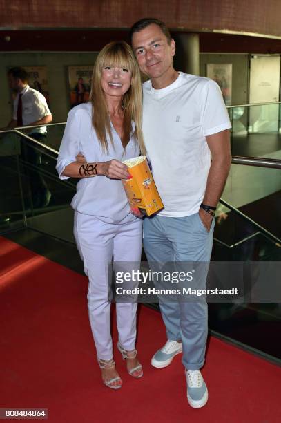 Guido Kellermann and his wife Casha Kellermann during the 'Das Pubertier' Premiere at Mathaeser Filmpalast on July 4, 2017 in Munich, Germany.