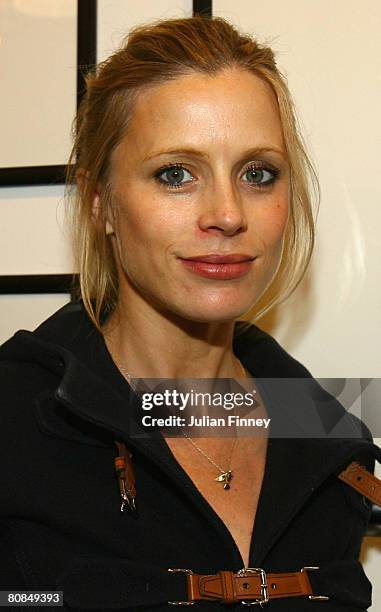 Laura Bailey, model and actress poses for a photo during the Home Time' Exhibition at the Getty Images Gallery - Private View on April 24, 2008 in...