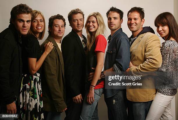 Actors Paul Wesley, Torrey DeVitto, Hal B. Klein, Jason London, Maitland McConnell, Al Santos , director Jeff Fisher and actress Cyia Batten of the...