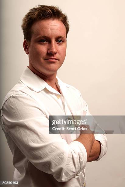 Actor Tom Guiry of the film "Yonkers Joe" poses for a portrait at the Amex Insider's Center during the 2008 Tribeca Film Festival on April 24, 2008...
