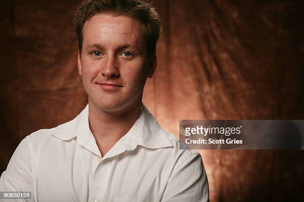 Actor Tom Guiry of the film "Yonkers Joe" poses for a portrait at the Amex Insider's Center during the 2008 Tribeca Film Festival on April 24, 2008...
