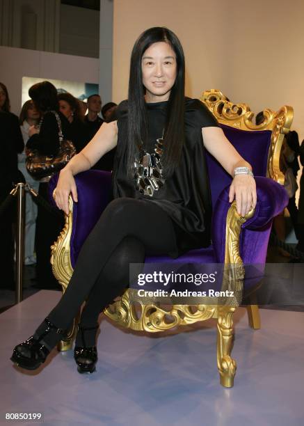 Vera Wang poses at the KaDeWe as she launches her new perfume 'Princess' on April 24, 2008 in Berlin, Germany.