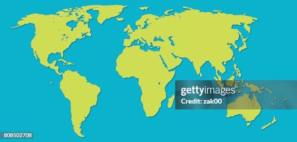 world map - indian ocean stock illustrations
