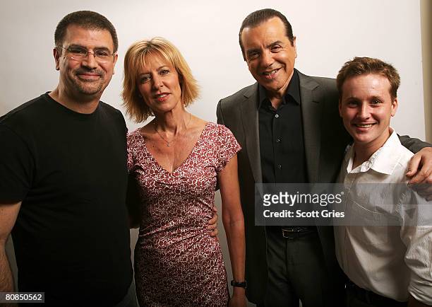 Writer/director Robert Celestino, actress Christine Lahti, actor Chazz Palminteri and actor Tom Guiry of the film "Yonkers Joe" pose for a portrait...